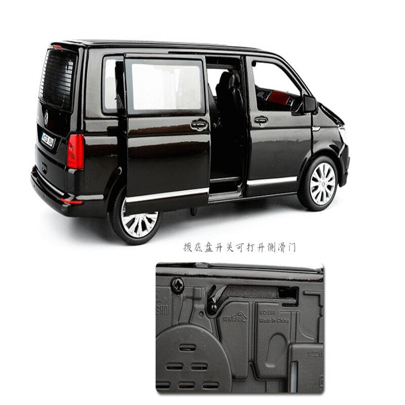 Zinc Alloy Bus Volkswagen Multivan T6 Van Alloy Toy Car