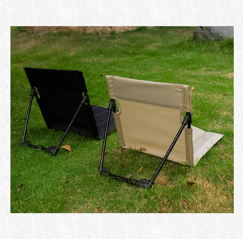 Portable Folding Camping Chair with Backrest Cushion