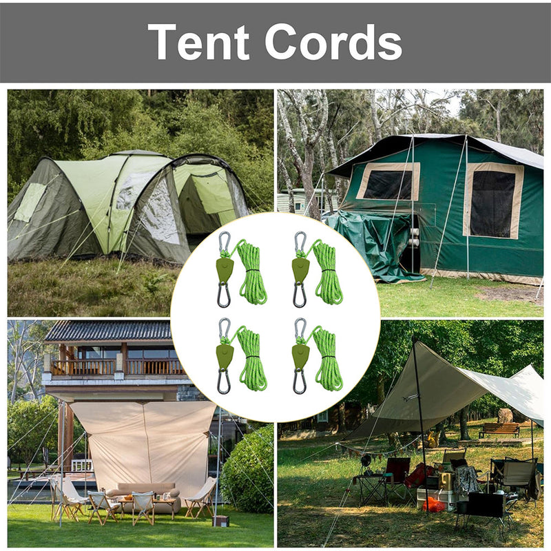 Adjustable Windproof Canopy Rope with Pulley