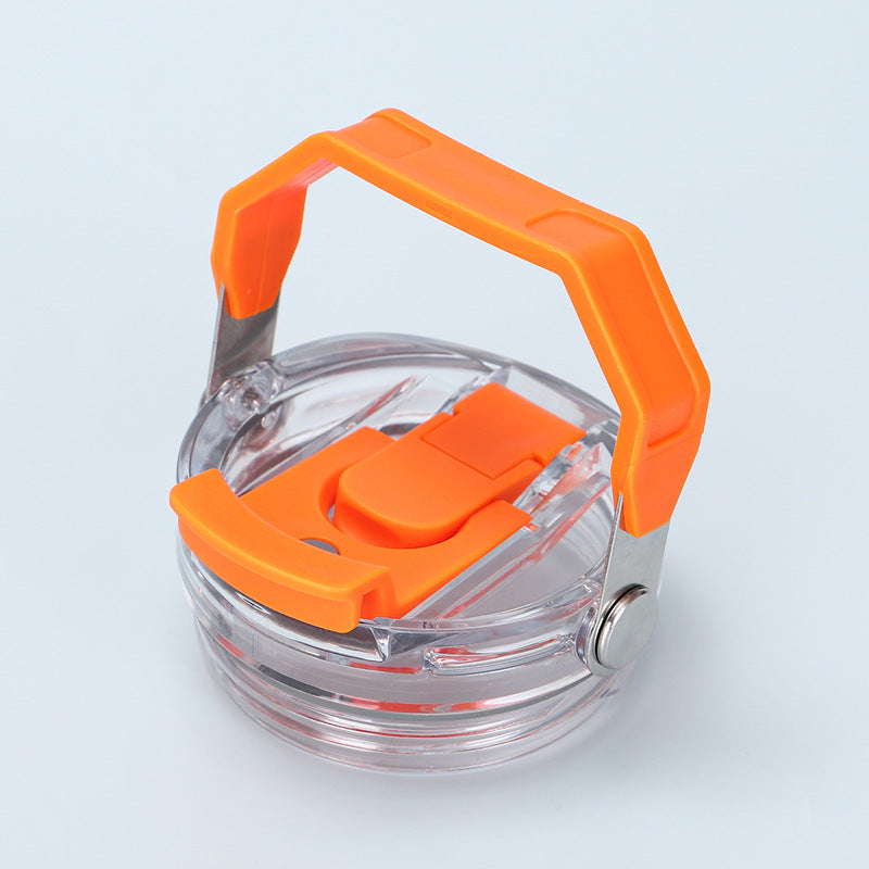 Reusable 30oz Straw Lid - BPA-free, flip cover, dishwasher safe, leak/spill-proof. Stanley tumbler accessory.