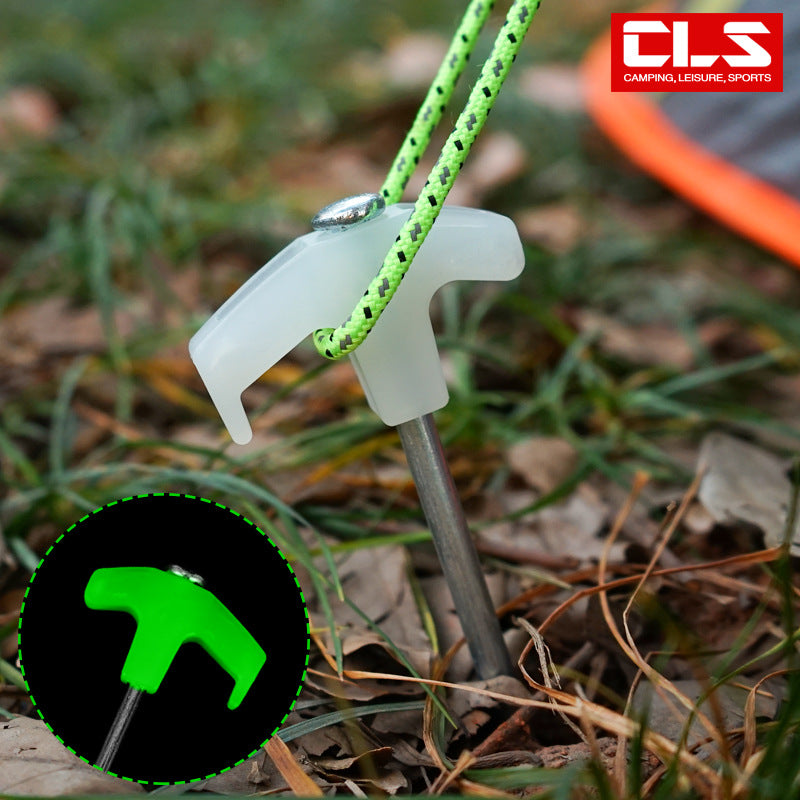 25cm Fluorescent Tent Stakes