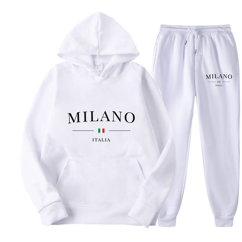 International Cross-border Hooded Sweatshirt and Sweatpants Set for Men and Women