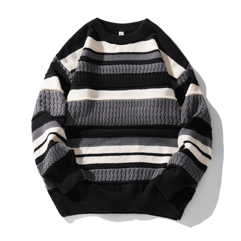 Round neck sweater for men