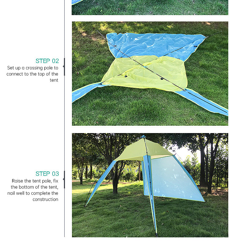 Instant UV Protection Beach Tent