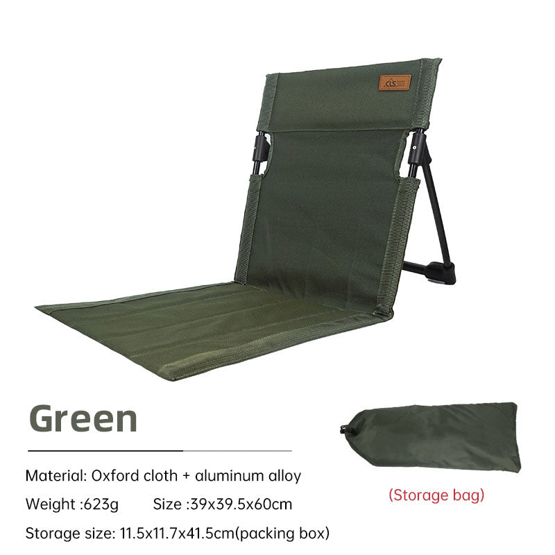 Portable Folding Camping Chair with Backrest Cushion