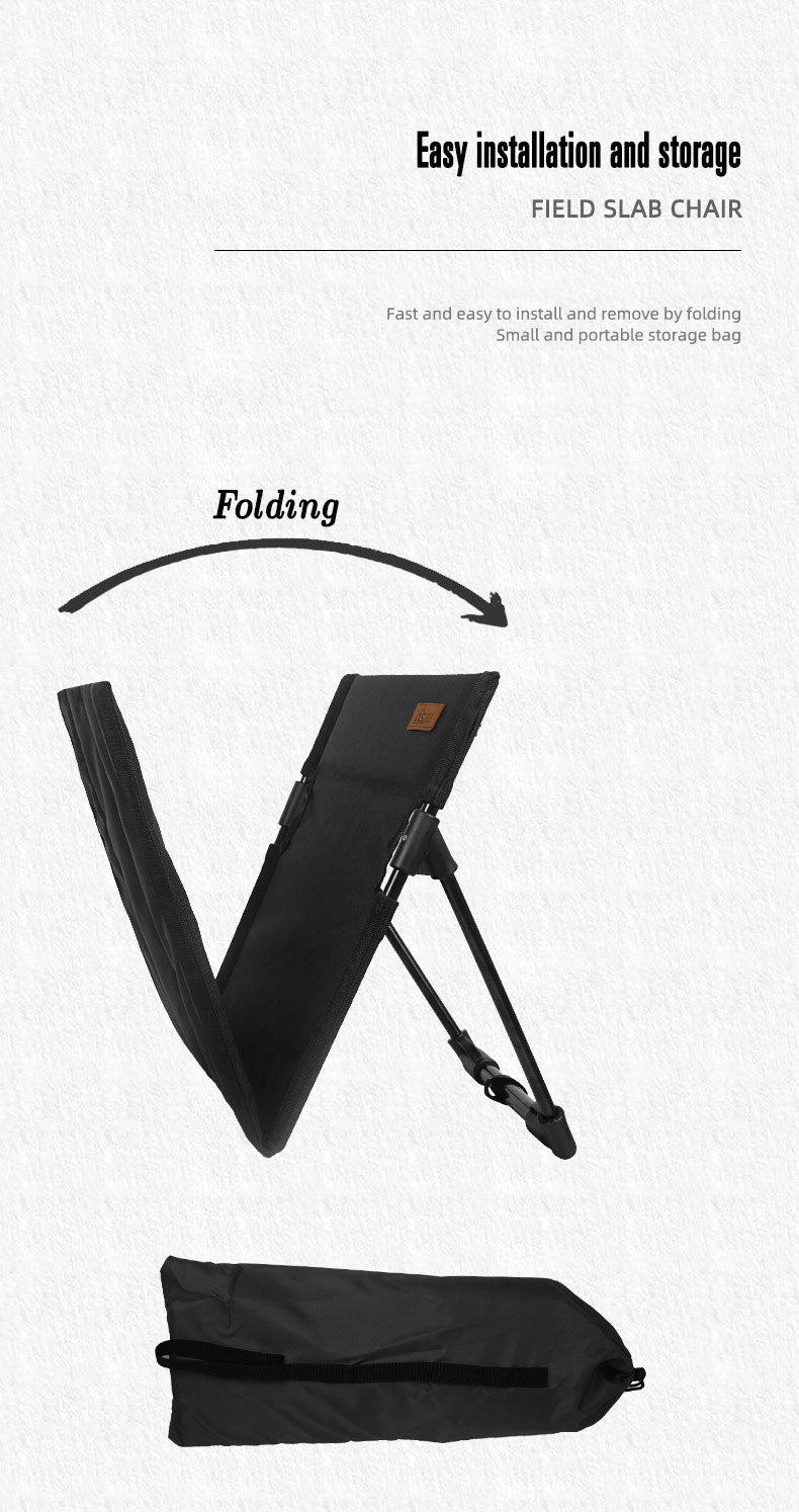 Portable Folding Camping Chair with Backrest Cushion