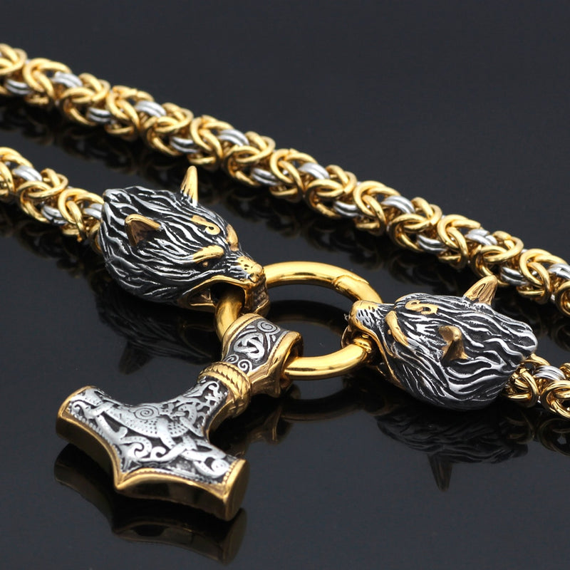 Norse Viking Amulet with Thor's Hammer