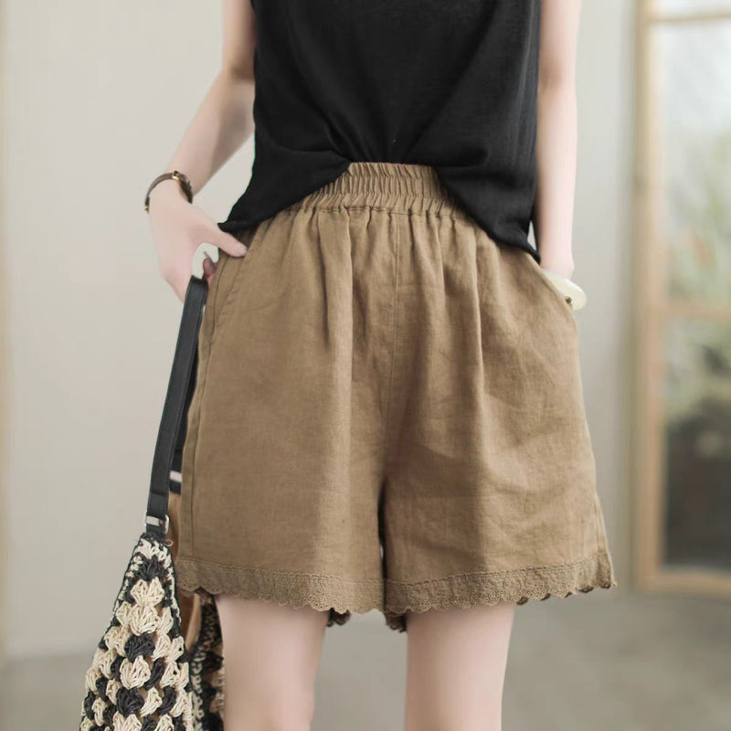 Linen Shorts Women Summer Fashion Casual Personality Women's Capri Pants