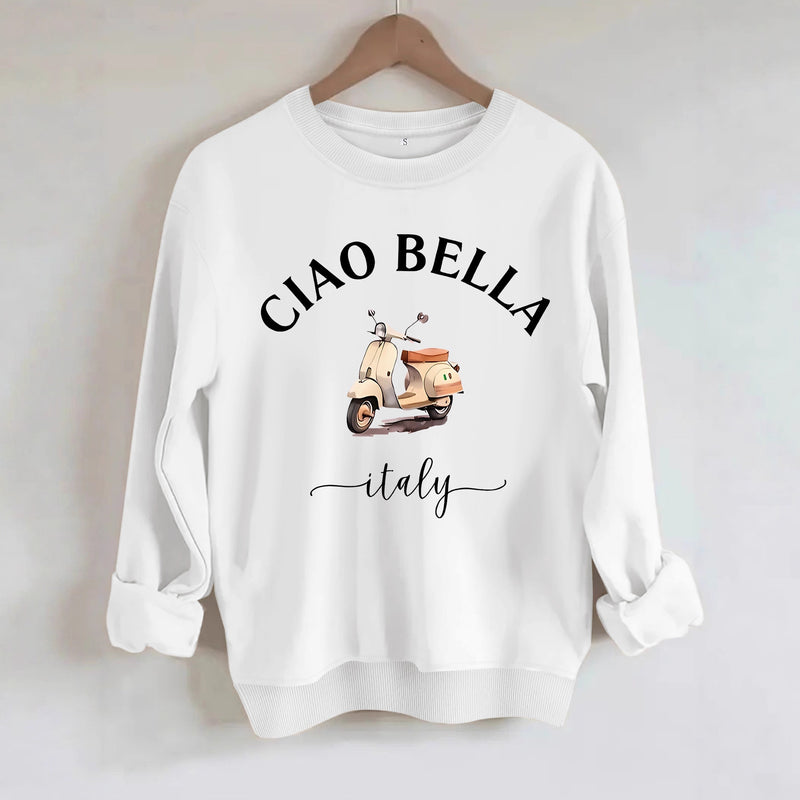 Car pattern printed hoodie