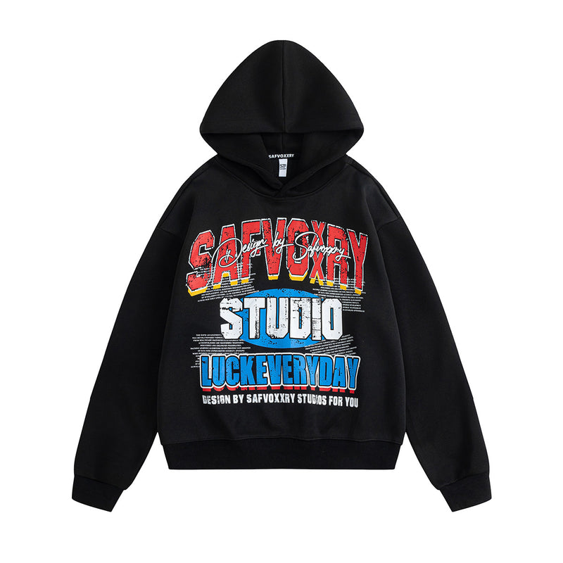 Sports style hooded sweatshirt for men and women