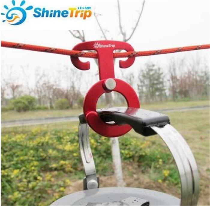 5pcs Aluminum Camping Rope Hanger Set