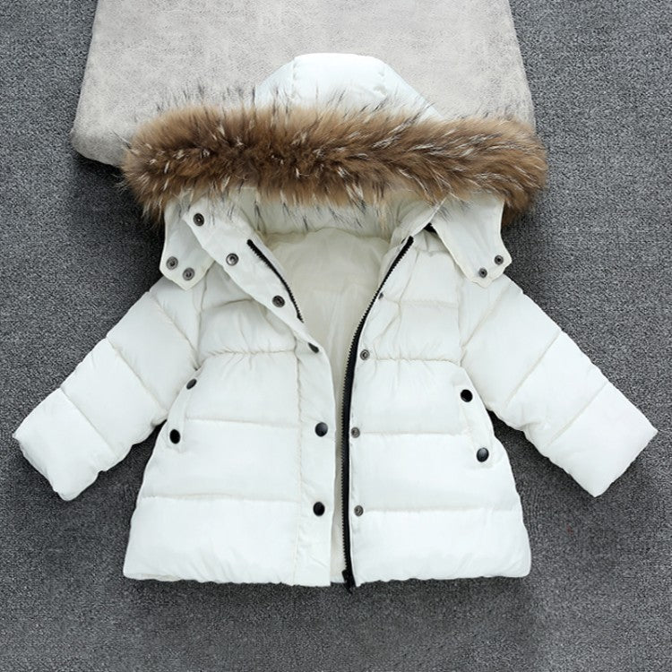 Children's thick cotton jacket down cotton collar cotton jacket