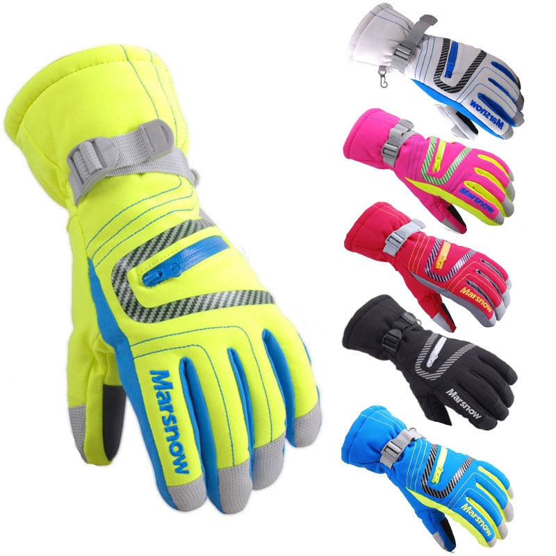 Waterproof Winter Ski Gloves - Windproof Outdoor Thermal (Unisex)