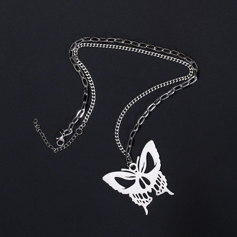 Gothic Butterfly Choker Necklace