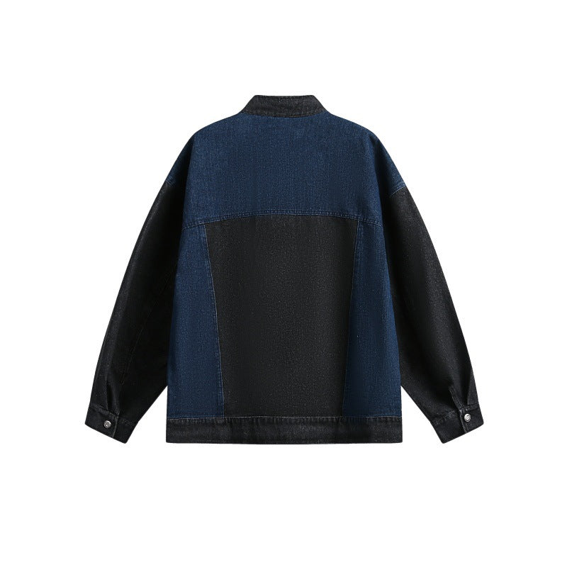 Washed Button Loose Denim Jacket for Men and Women