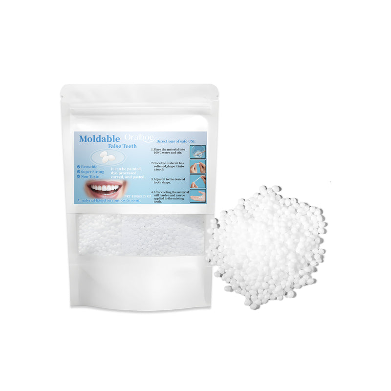 Oralhoe Solid Dental Glue Particles, Temporary Fillings Video Makeup Teeth Denture Props Dental Glue Particles