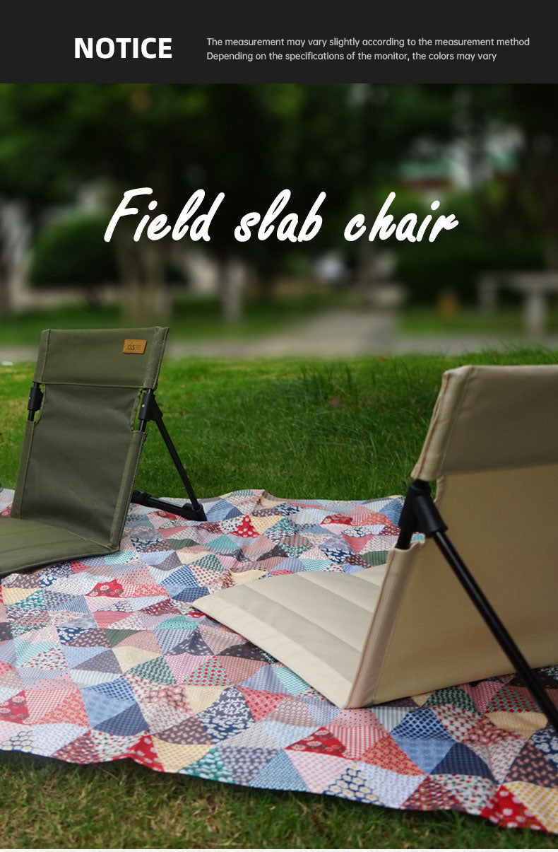 Portable Folding Camping Chair with Backrest Cushion