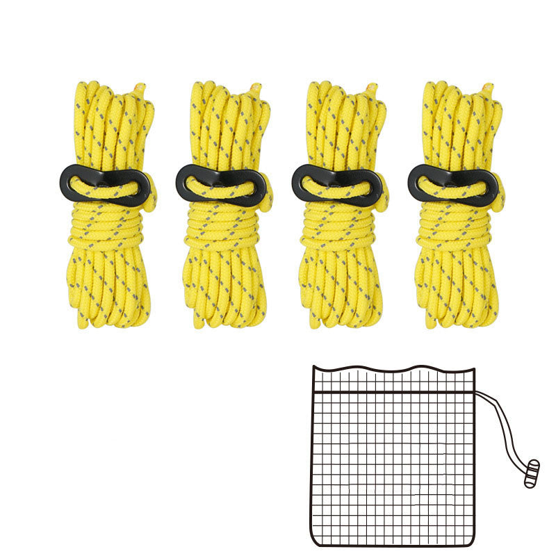4mm Reflective Tent Rope with Buckles