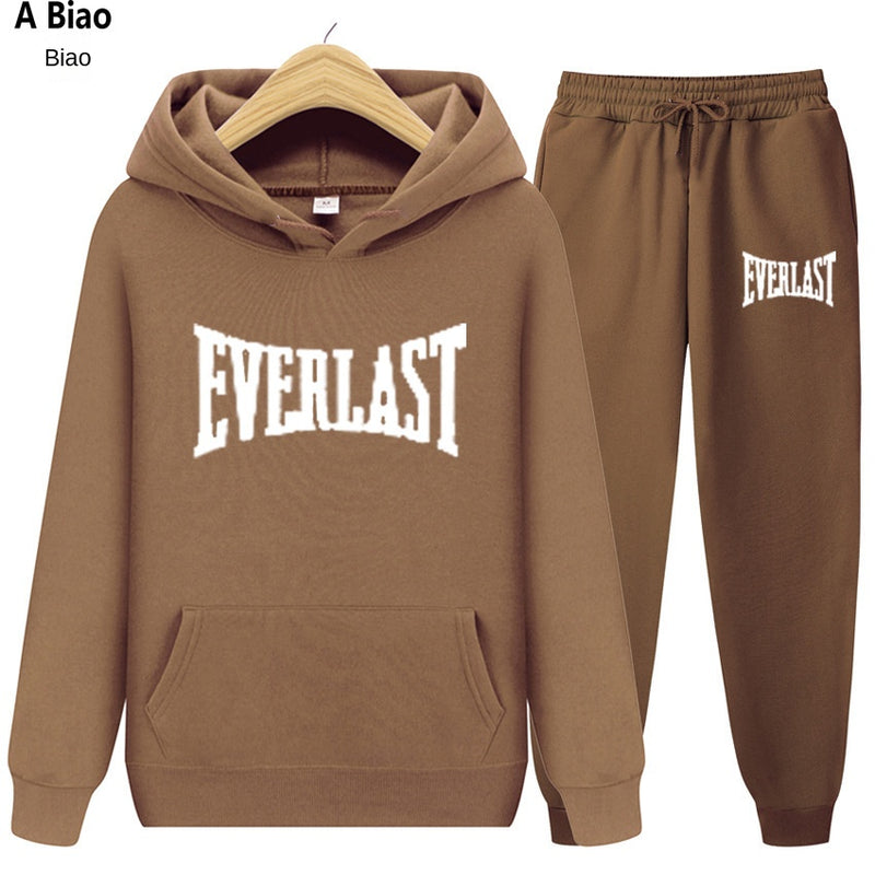 International Cross-border Hooded Sweatshirt and Sweatpants Set for Men and Women