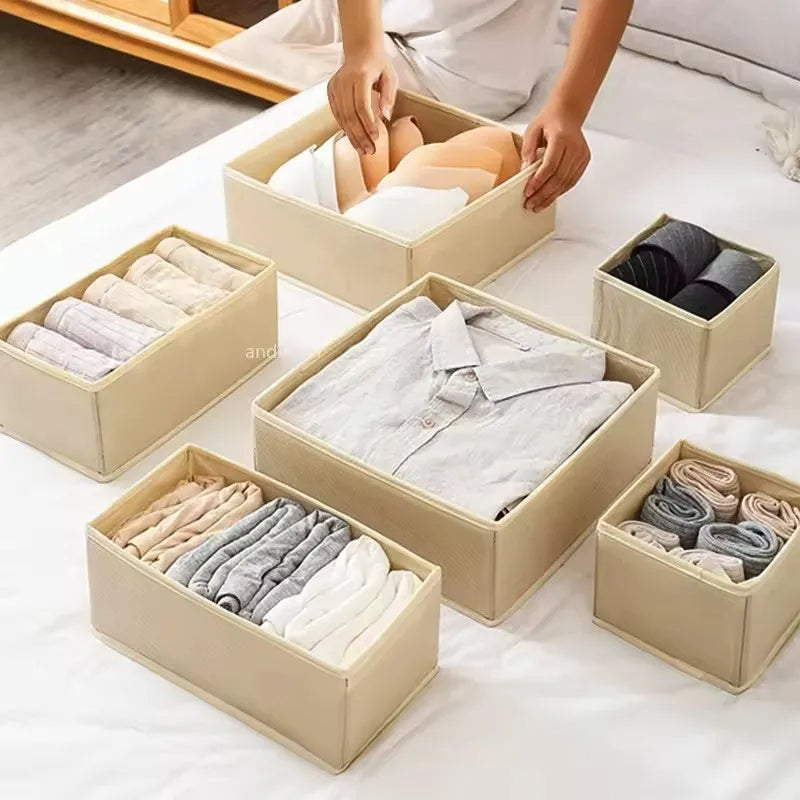 Dresser Drawer Organizers – Fabric Bins & Dividers: For Closet Storage, Clothing, Socks, Underwear