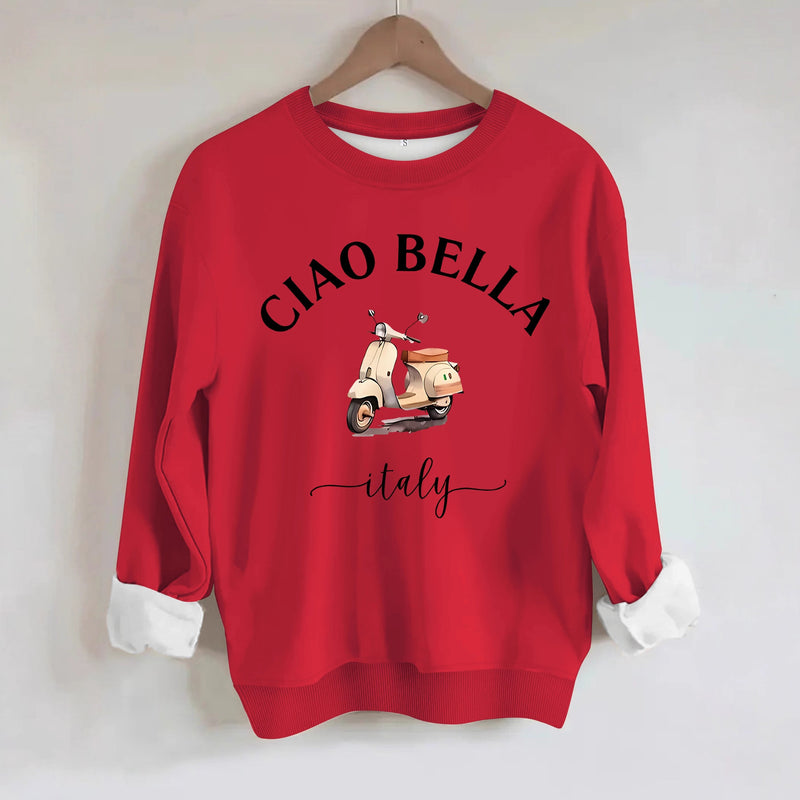 Car pattern printed hoodie