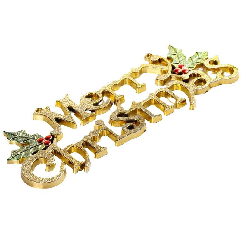 Christmas 14-60cm 3D English Decorative Plaque English Alphabet Plaque Christmas Tree Decorative Plaque Alphabet Pendant