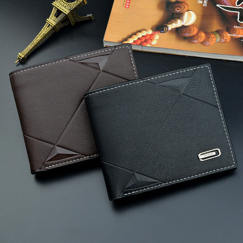 Men’s Business Leather Billfold – Slim Money & Card Wallet