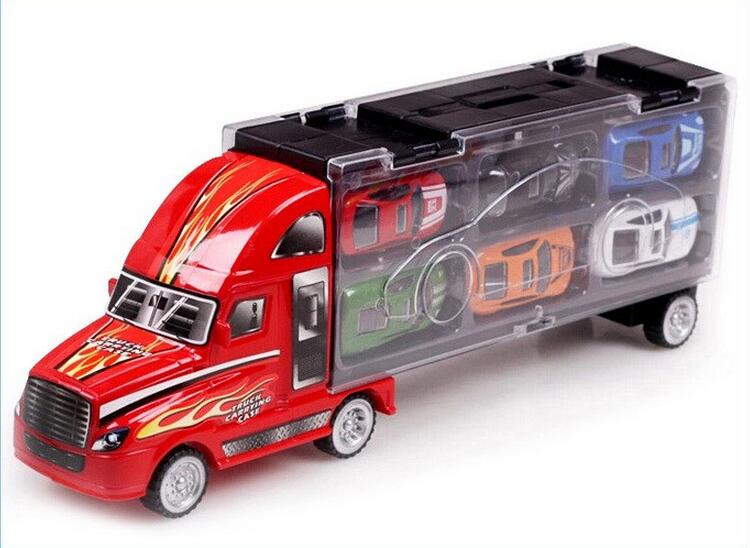 13Pcs Transport Car Carrier Truck Boys Toy