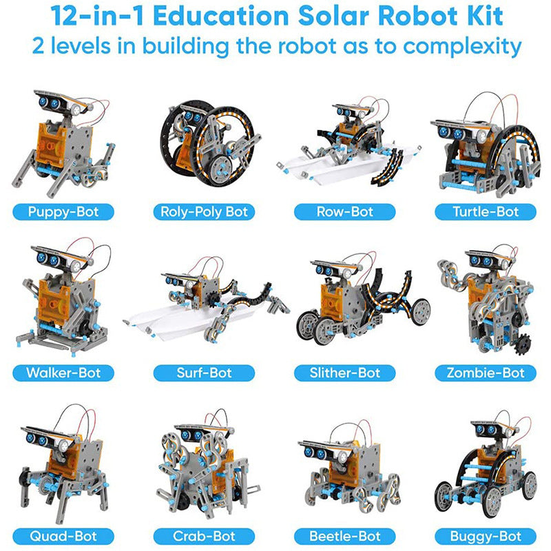 12-in-1 Solar Robot Kit