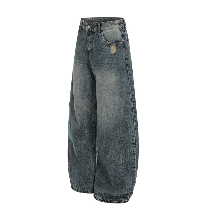 Loose Colored Straight Leg Jeans for Women Youth Fashion Style