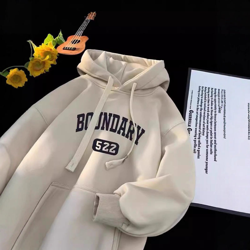 Retro INS Fleece Thickened Hoodie for Women and Men, Oversize Top and Jacket