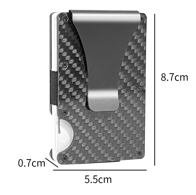 Slim Carbon Fiber Card Holder – RFID Anti-Scan