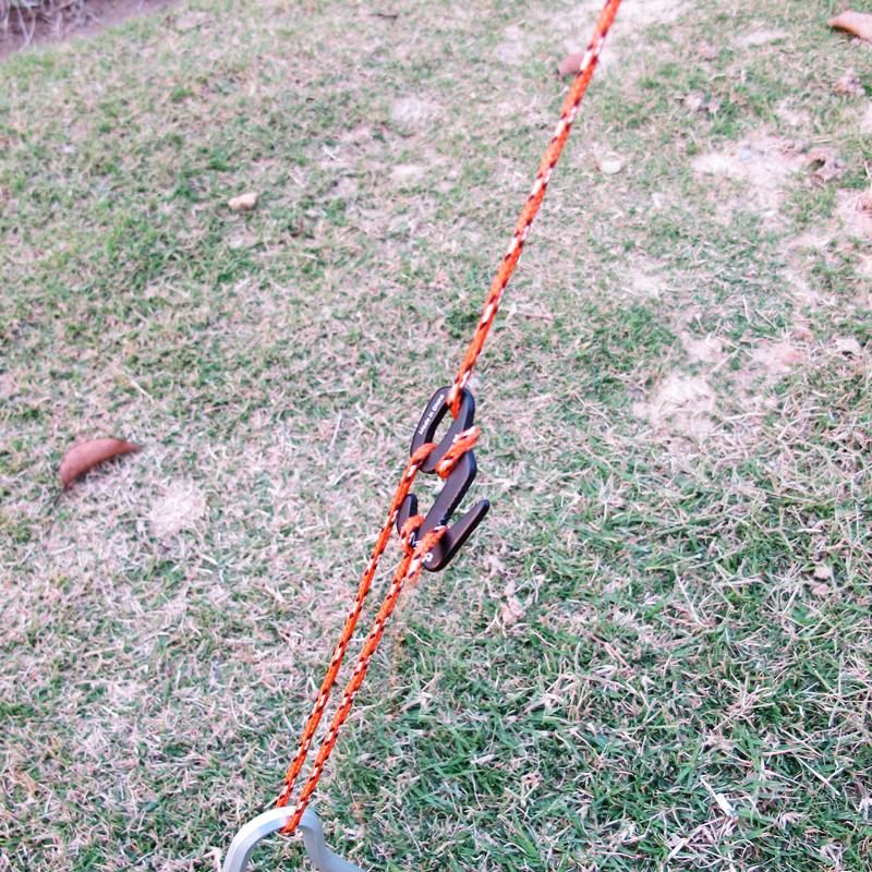 Aluminum Alloy 9-Shape Rope Tighteners