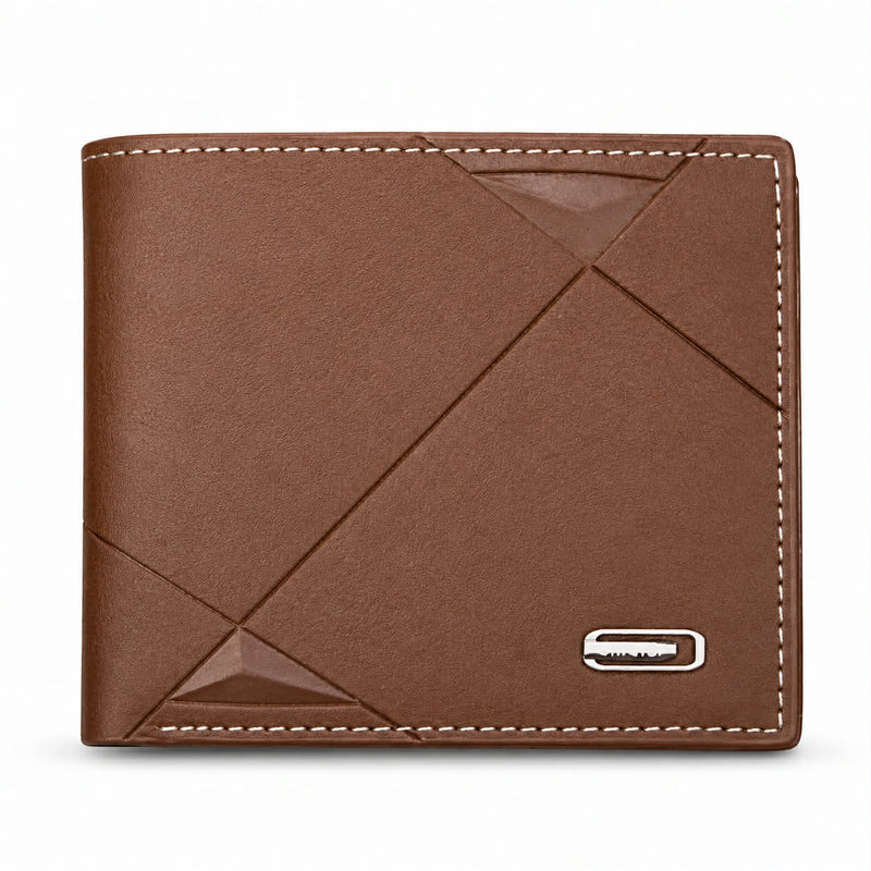 Men’s Slim Leather Wallet – Business Billfold Card Holder