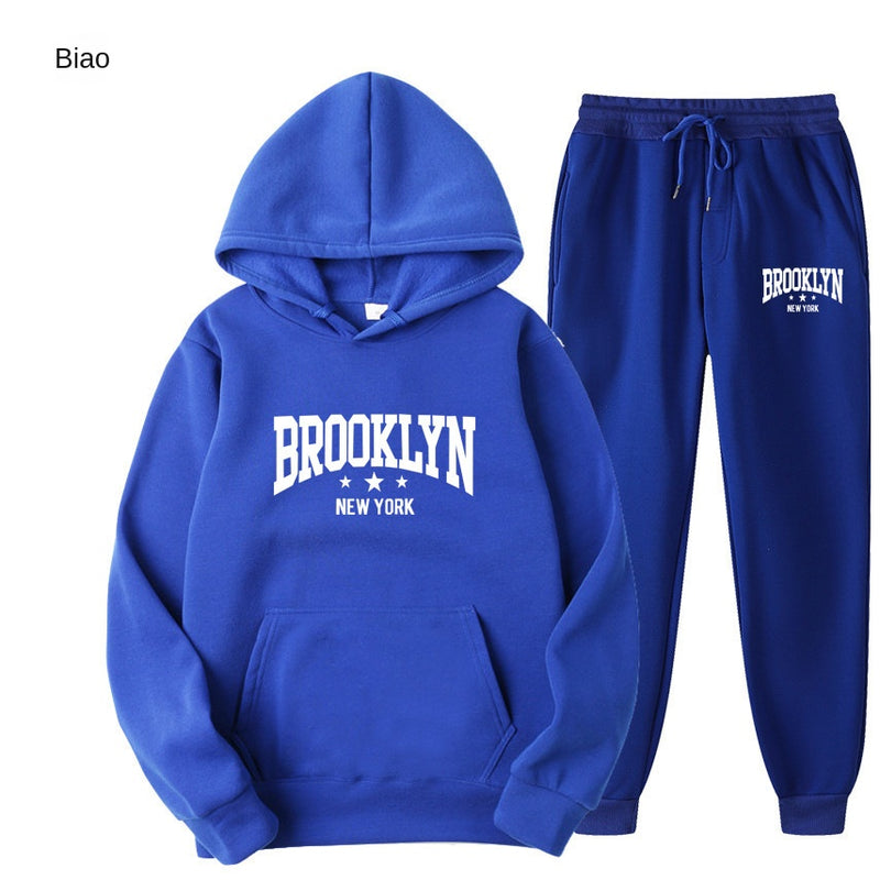 International Cross-border Hooded Sweatshirt and Sweatpants Set for Men and Women