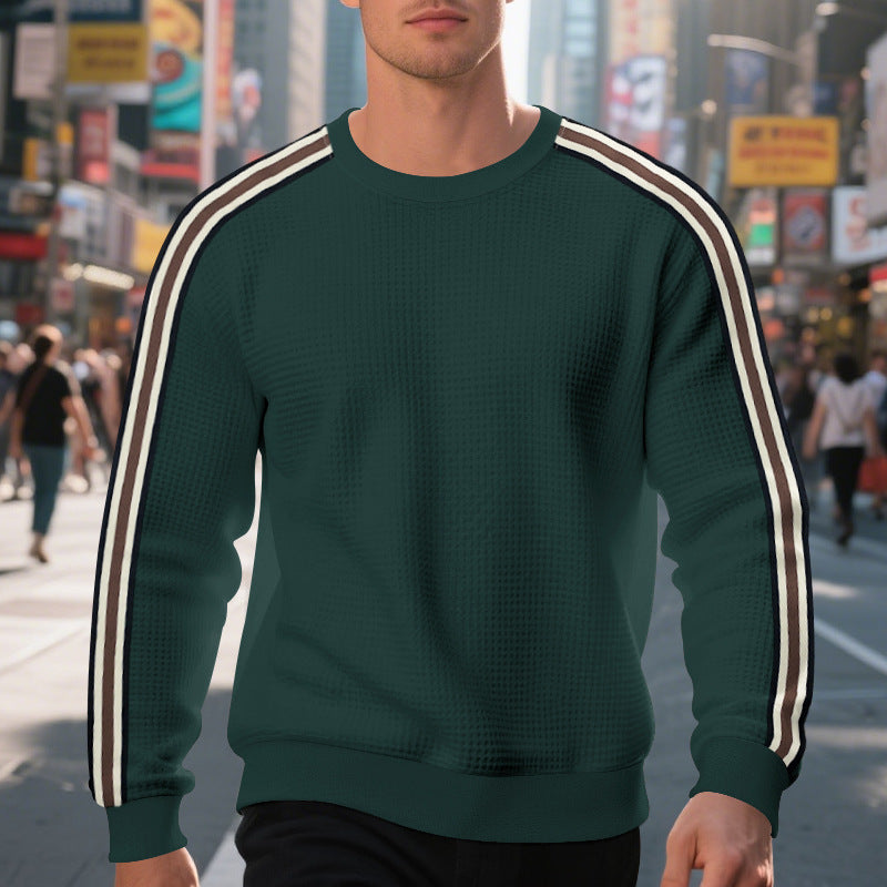 Men’s Casual Round-Neck Sports Sweatshirt – Breathable