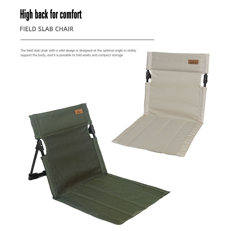 Portable Folding Camping Chair with Backrest Cushion