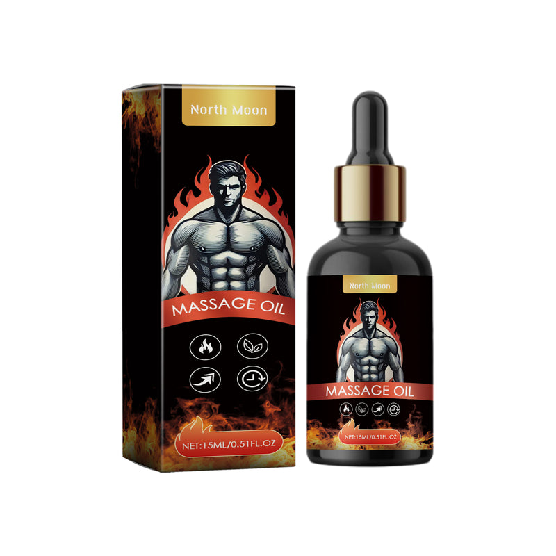 North Moon Men's Massage Oil - Essential Body Care Oil