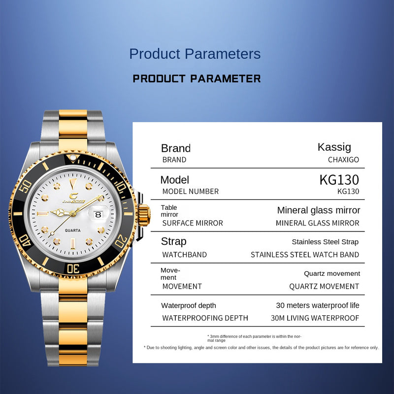 CHAXIGO Men's Green Diver Watch