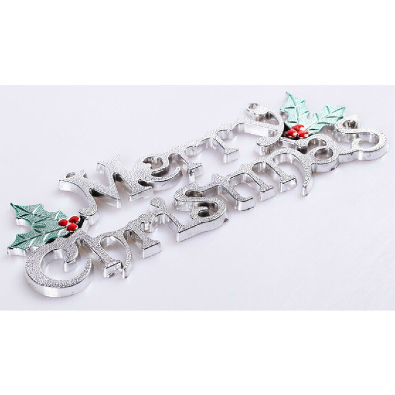 Christmas 14-60cm 3D English Decorative Plaque English Alphabet Plaque Christmas Tree Decorative Plaque Alphabet Pendant