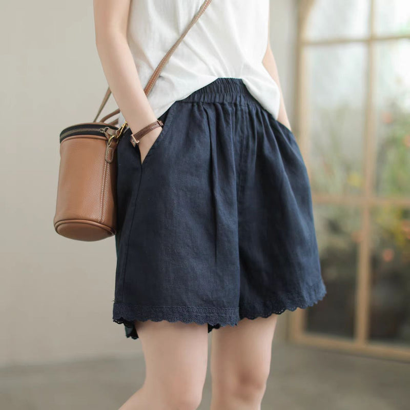 Linen Shorts Women Summer Fashion Casual Personality Women's Capri Pants