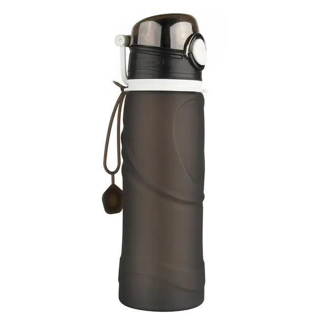 750ML Silicone Collapsible Sports Bottle – Outdoor Fitness Water Cup