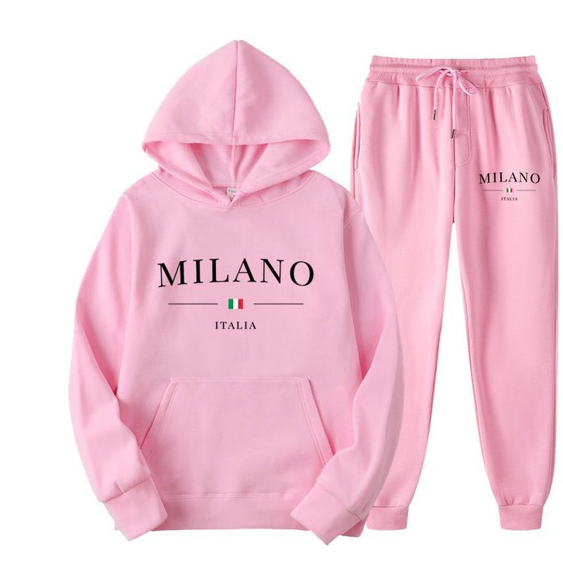 International Cross-border Hooded Sweatshirt and Sweatpants Set for Men and Women