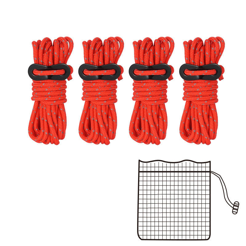 4mm Reflective Tent Rope with Buckles