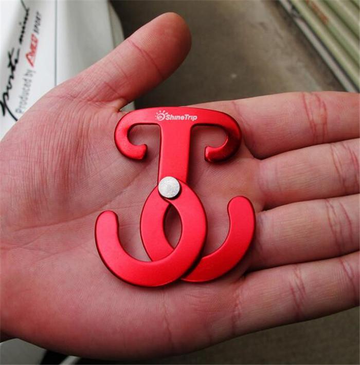 5pcs Aluminum Camping Rope Hanger Set