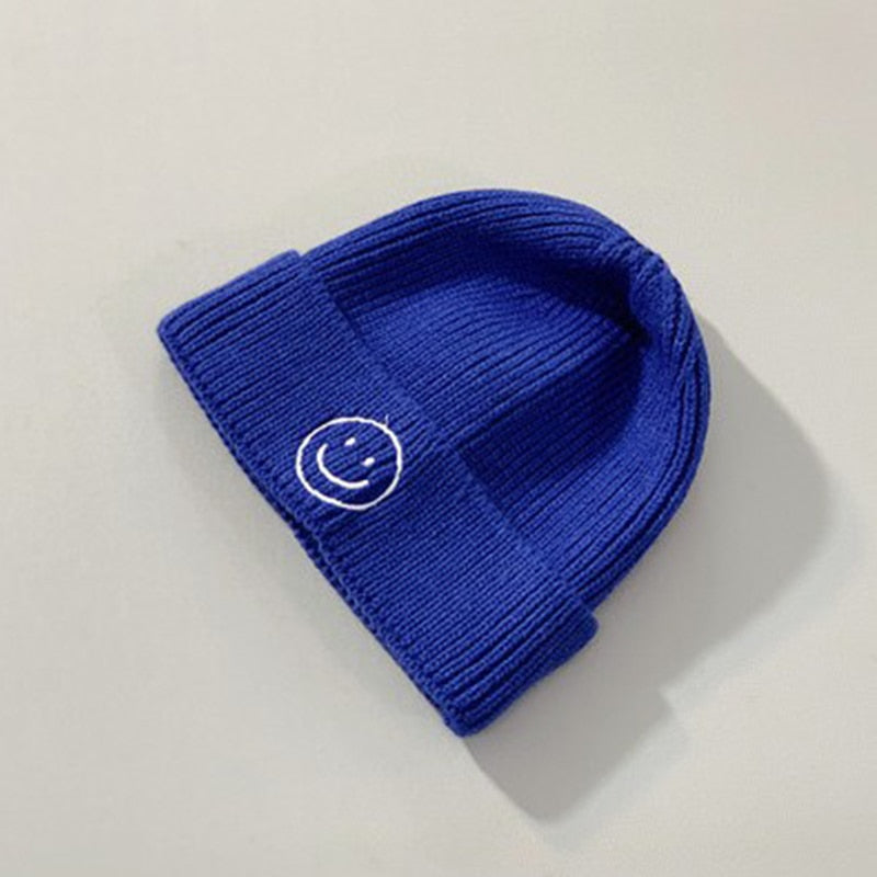Embroidery Winter Kids Knitted Hats Children