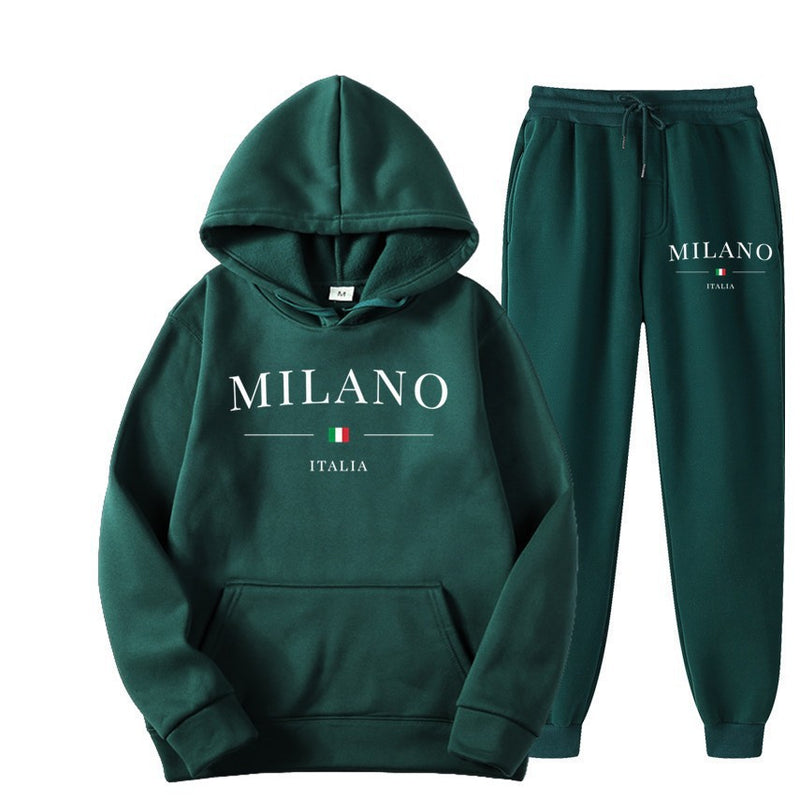 International Cross-border Hooded Sweatshirt and Sweatpants Set for Men and Women