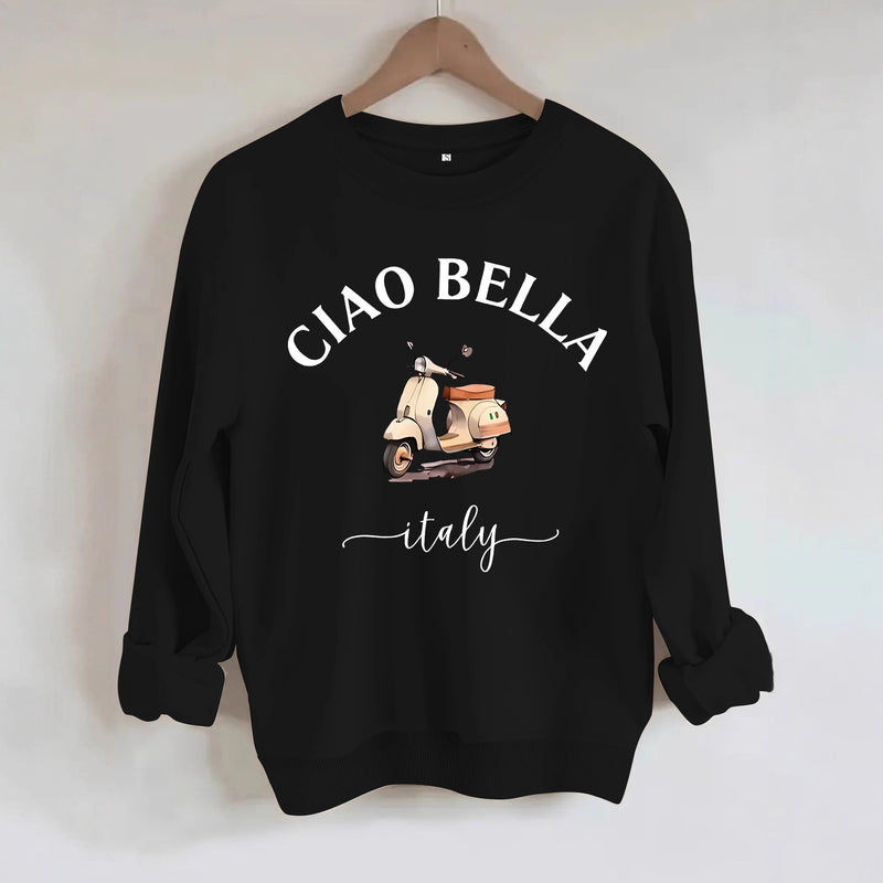 Car pattern printed hoodie