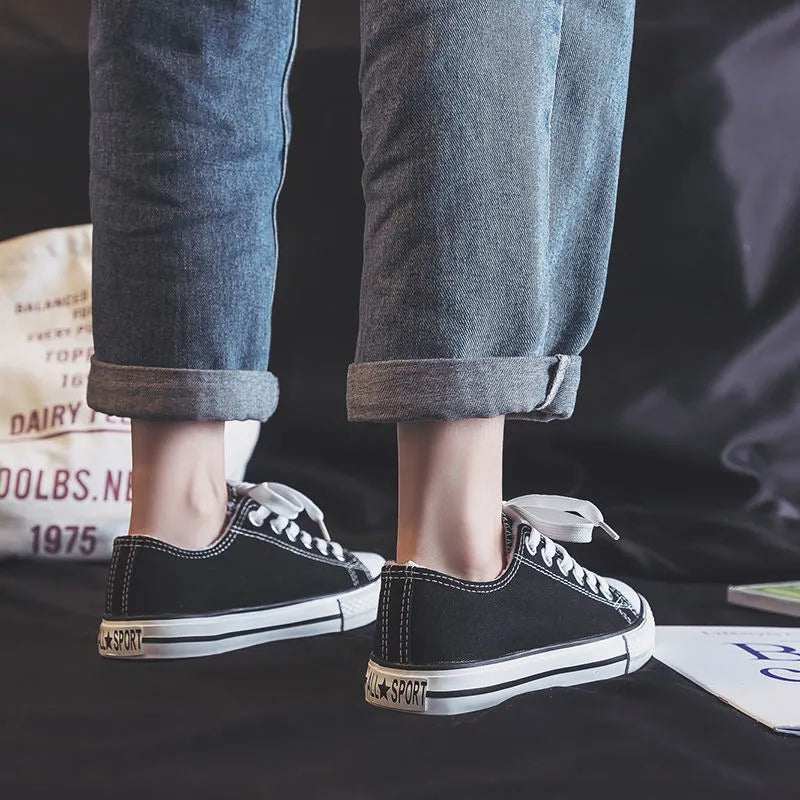 Classic Lace-Up Round Toe Sneakers