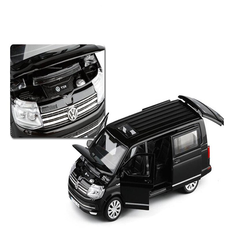 Zinc Alloy Bus Volkswagen Multivan T6 Van Alloy Toy Car